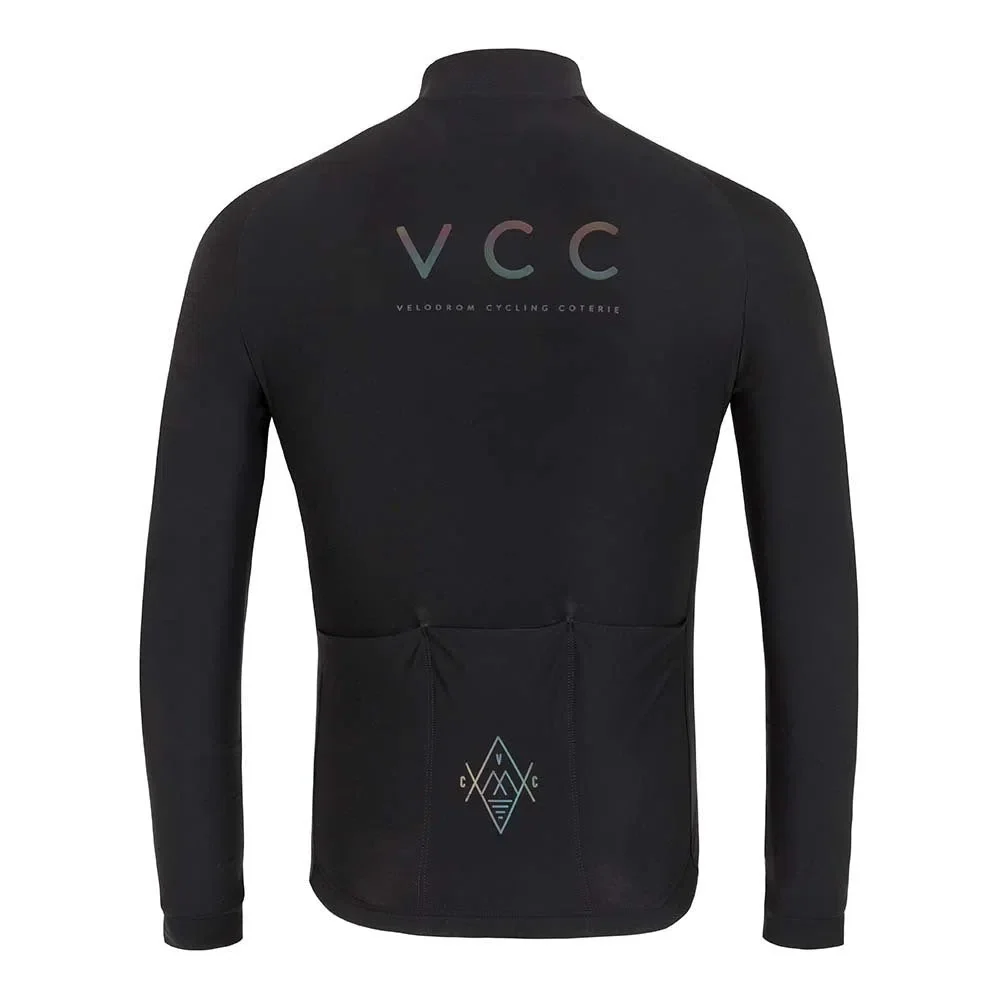 VELODROM VCC Thermal Long Sleeve Jersey - Reflective Black - Image 2