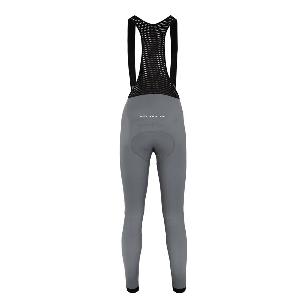 VELODROM VCC Winter Bib Tights - Grey - Image 2