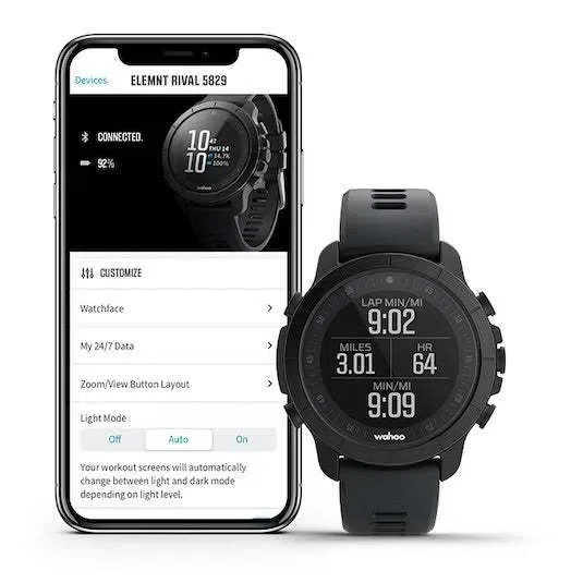 WAHOO Elemnt Rival Multisport GPS Watch - Black - Image 6