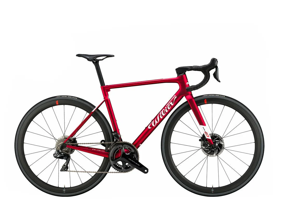 Wilier 0 SLR Force Axs Disc + SHIMANO RS170 wheels - Velvet Red Matt - Image 3