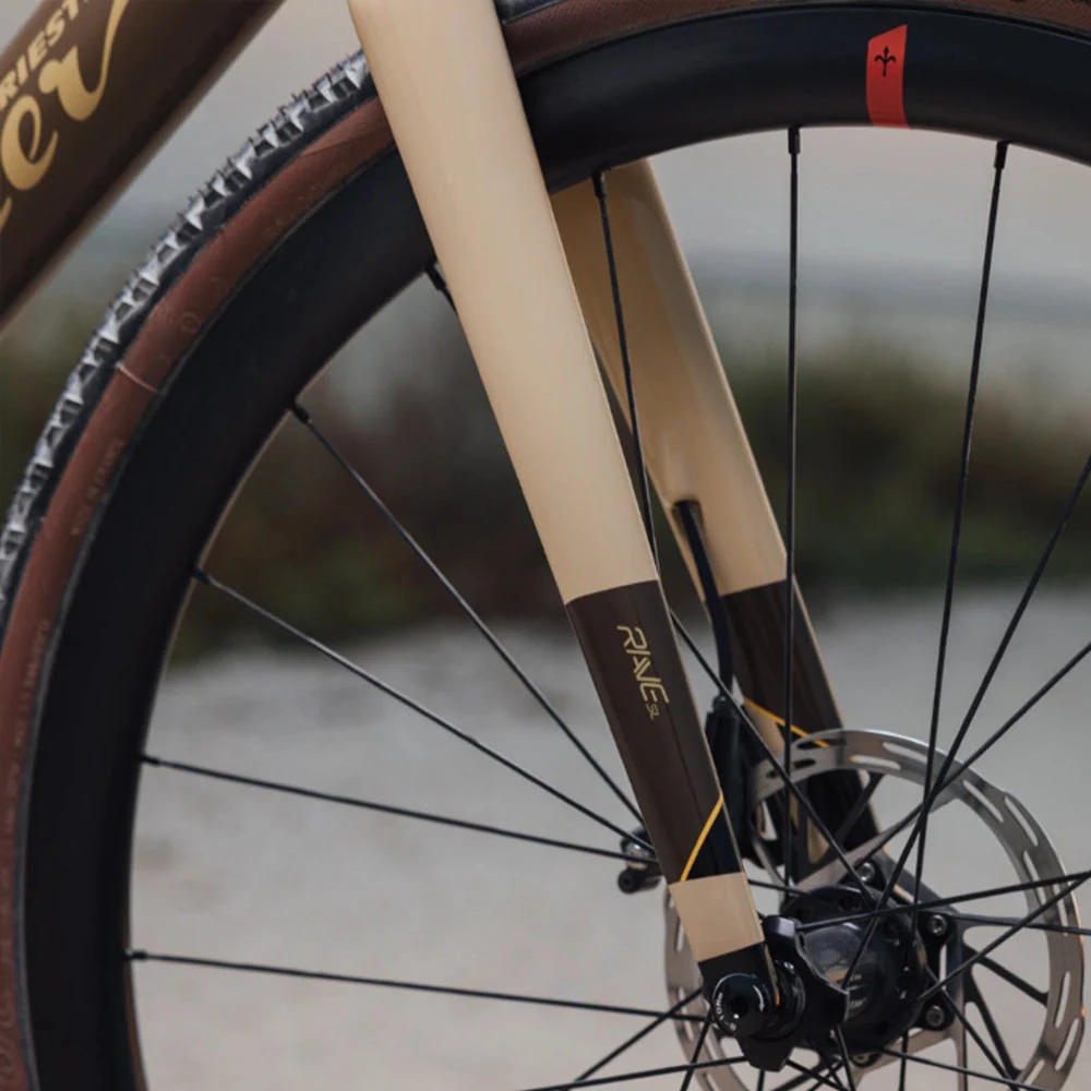 WILIER  RAVE SL Complete Gravel Bike Sram Force D2 AXS 1X12 NDR38KC DISC CARBON wheels - Brown Sand Glossy - Image 4