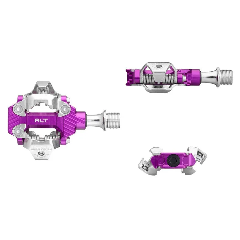 WOLF TOOTH Alt XC Clipless Pedals - Uv Purple - Image 5