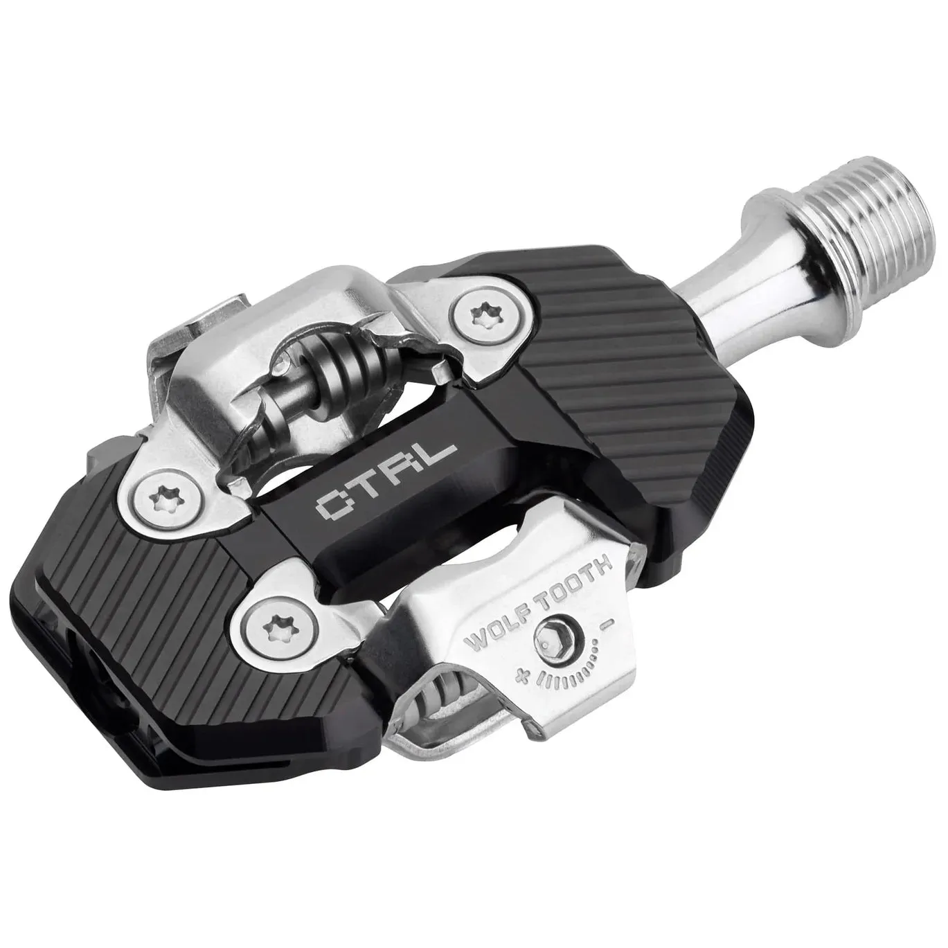WOLF TOOTH CTRL Trail Clipless Pedals - Silver/Black