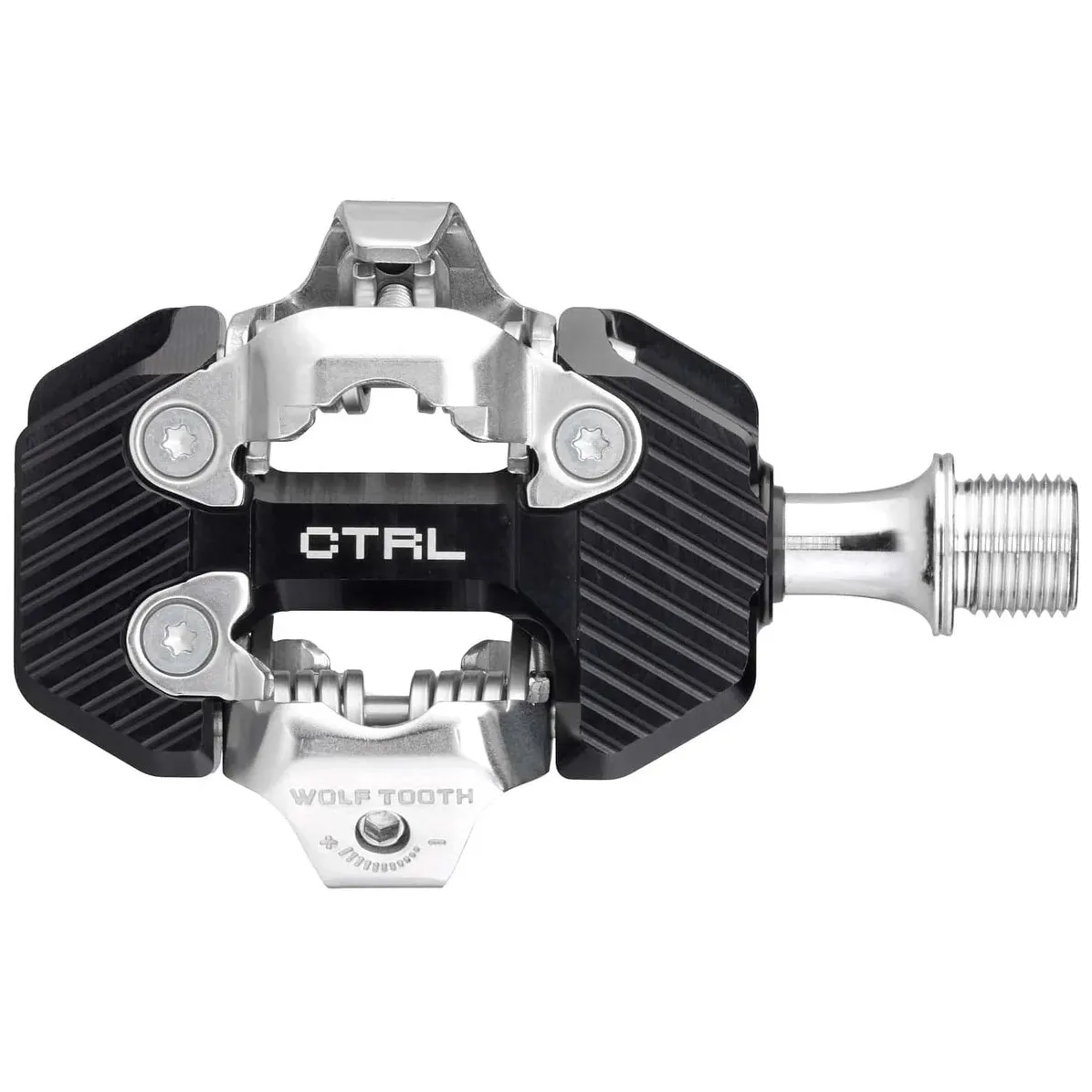 WOLF TOOTH CTRL Trail Clipless Pedals - Silver/Black - Image 3