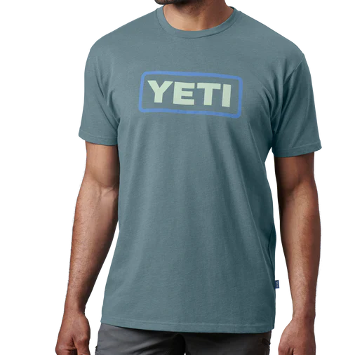 YETI LOGO BADGE PREMIUM SHORT SLEEVE TSHIRT - Indigo - Image 2