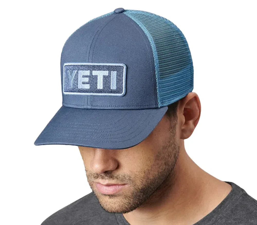 YETI Logo Badge Trucker Hat - Indigo - Image 3