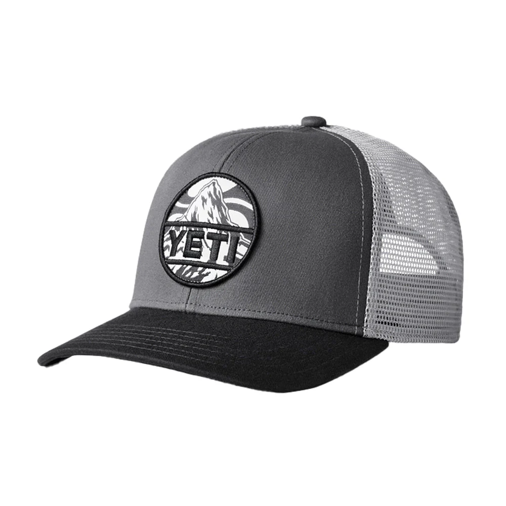 YETI Mountain Badge Trucker Hat - Black - Image 2