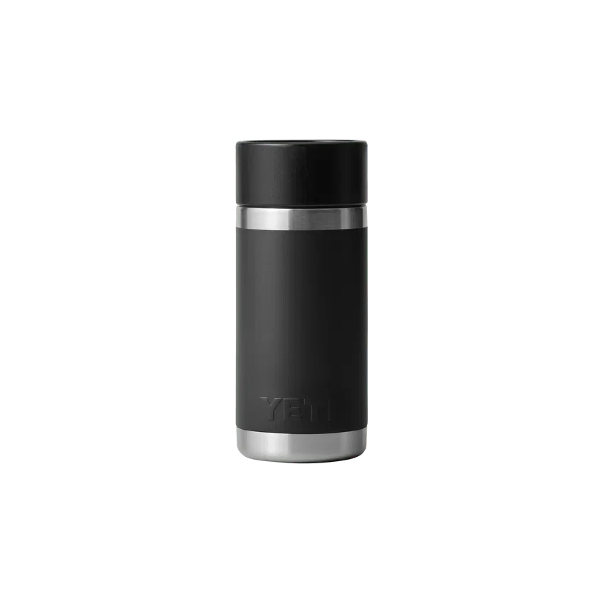 YETI Rambler 12 OZ  355 ML  Bottle With Hotshot Cap - Black - Image 3