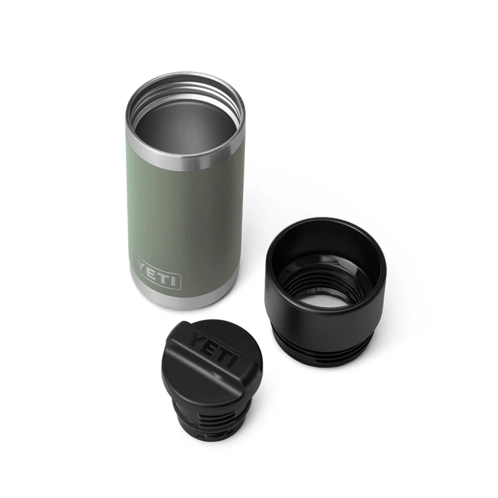 YETI Rambler 12 OZ   355ML  Bottle With Hotshot Cap - Camp Green - Image 3