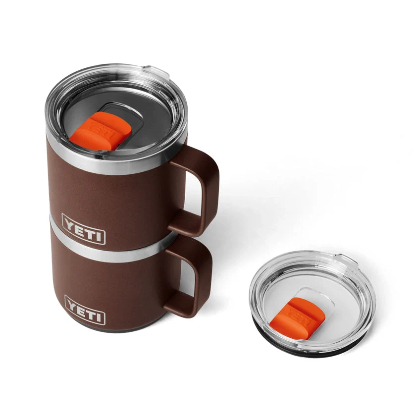 YETI Rambler 14 OZ 414 MS Stackable Mug 2.0 - Wetlands Brown - Image 3