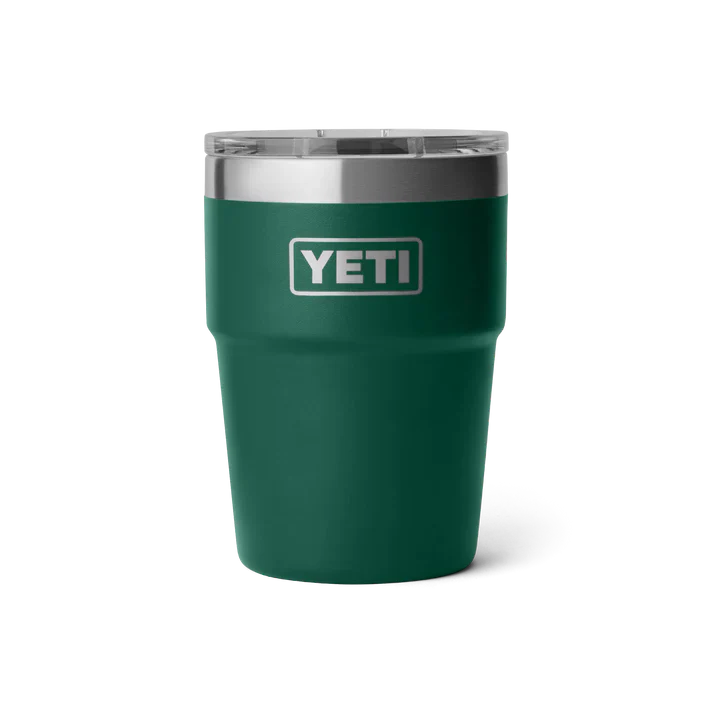YETI Rambler 16 oz (473 ml) Stackable Cup With MagSlider™ Lid - Black Forest Green