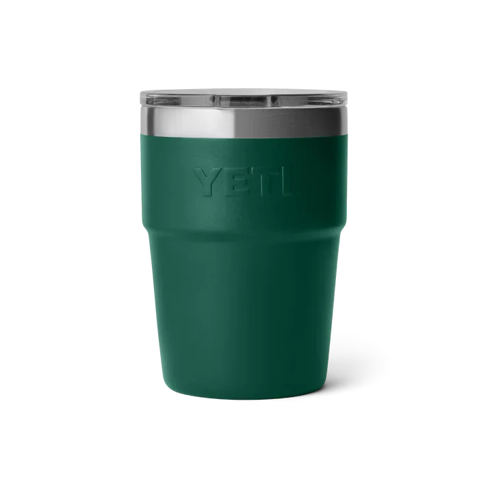 YETI Rambler 16 oz (473 ml) Stackable Cup With MagSlider™ Lid - Black Forest Green - Image 3
