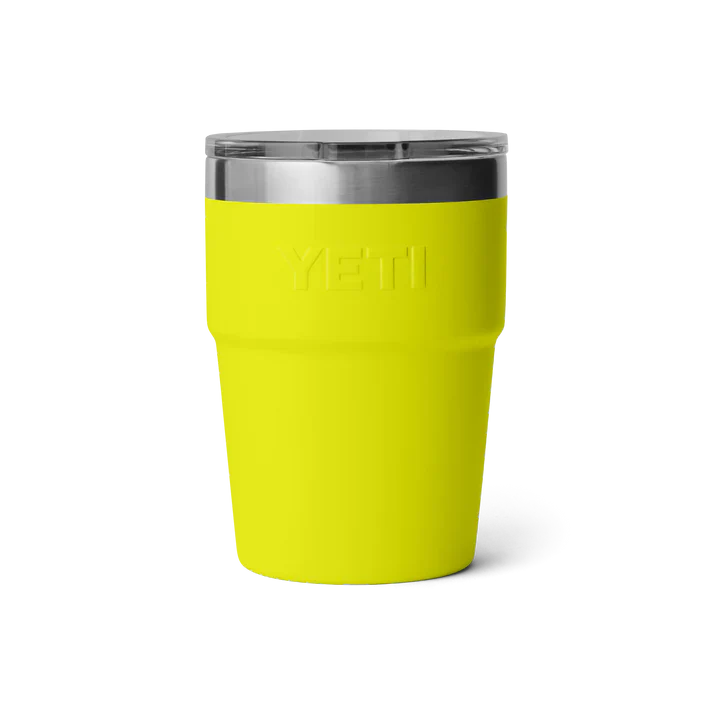 YETI Rambler 16 OZ 473ml Tumbler Stackable Cup - Firefly Yellow - Image 3