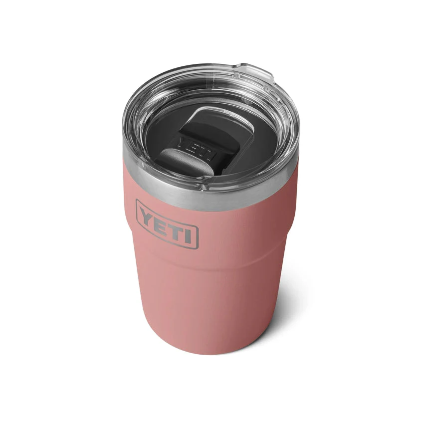 YETI Rambler 16 OZ 473ml Tumbler Stackable Cup - Sandstone Pink - Image 2