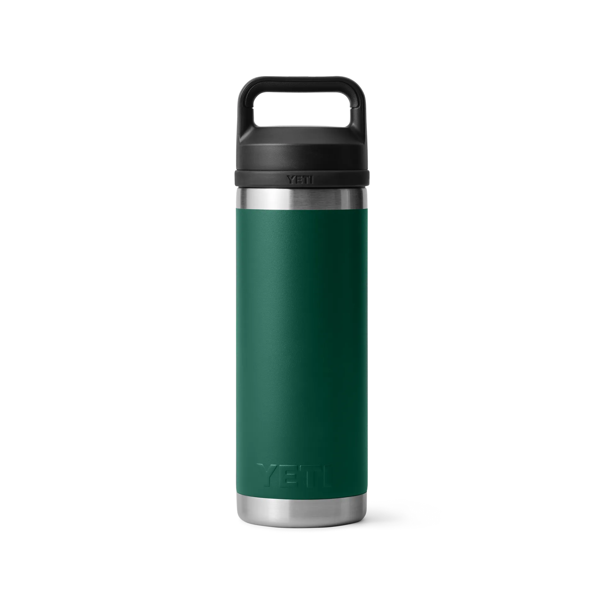 YETI Rambler 18 OZ  532 ML  Bottle With Chug Cap - Black Forest Green - Image 3