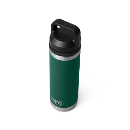 YETI Rambler 18 OZ  532 ML  Bottle With Chug Cap - Black Forest Green - Image 6
