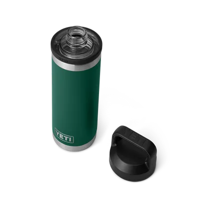 YETI Rambler 18 OZ  532 ML  Bottle With Chug Cap - Black Forest Green - Image 8