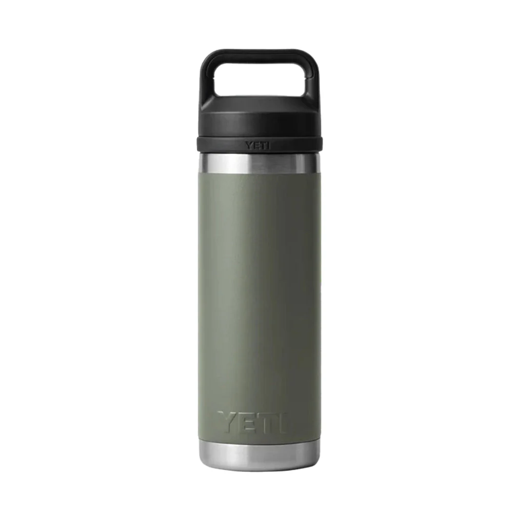 YETI Rambler 18 OZ 532 ML Bottle With Chug Cap - Camp Green - Image 2