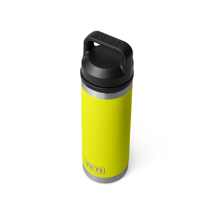 YETI Rambler 18 OZ  532 ML  Bottle With Chug Cap - Firefly Yellow - Image 2