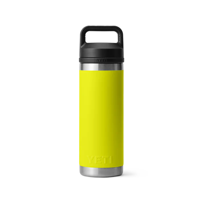 YETI Rambler 18 OZ  532 ML  Bottle With Chug Cap - Firefly Yellow - Image 4
