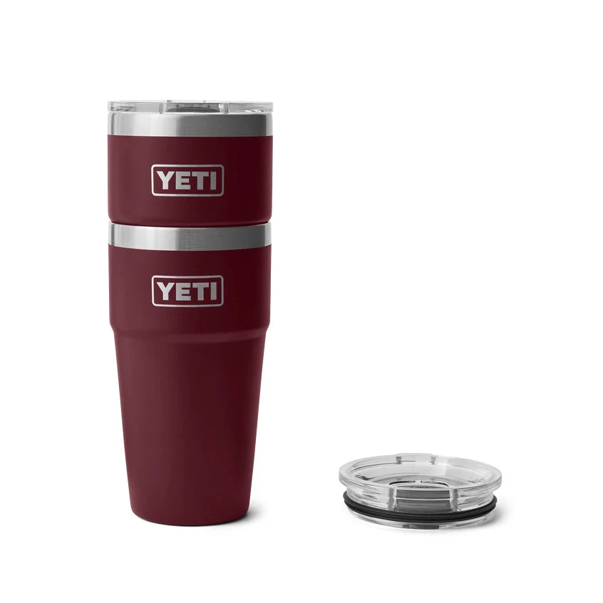YETI Rambler 20 OZ 591 ML Rambler Stackable Cup - Wild Vine Red - Image 2