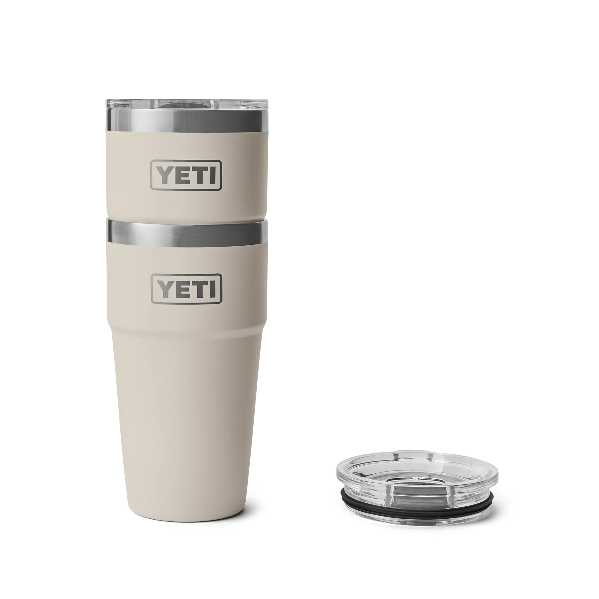 YETI Rambler 20 OZ (591 ml) Stackable Cup With MagSlider™ Lid - Cape Taupe - Image 3
