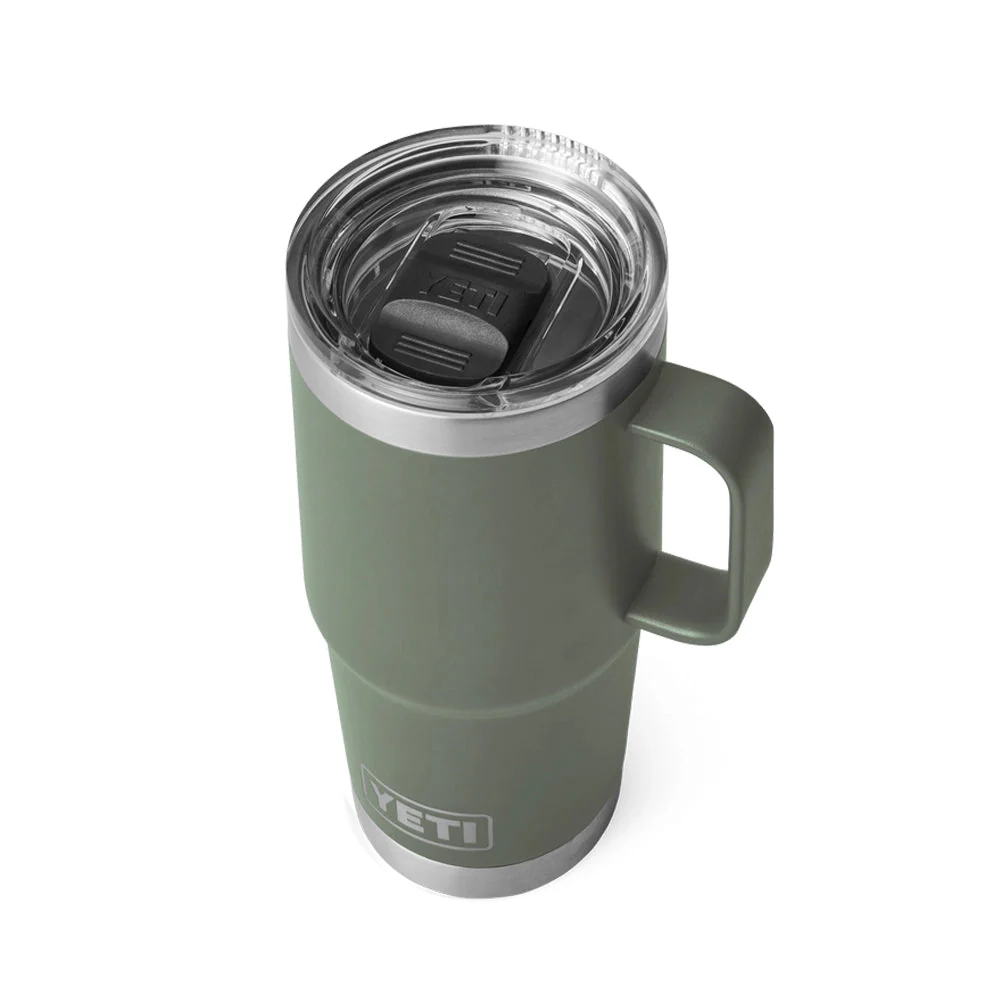 YETI Rambler 20 OZ   591 ML  Travel Mug - Camp Green - Image 3