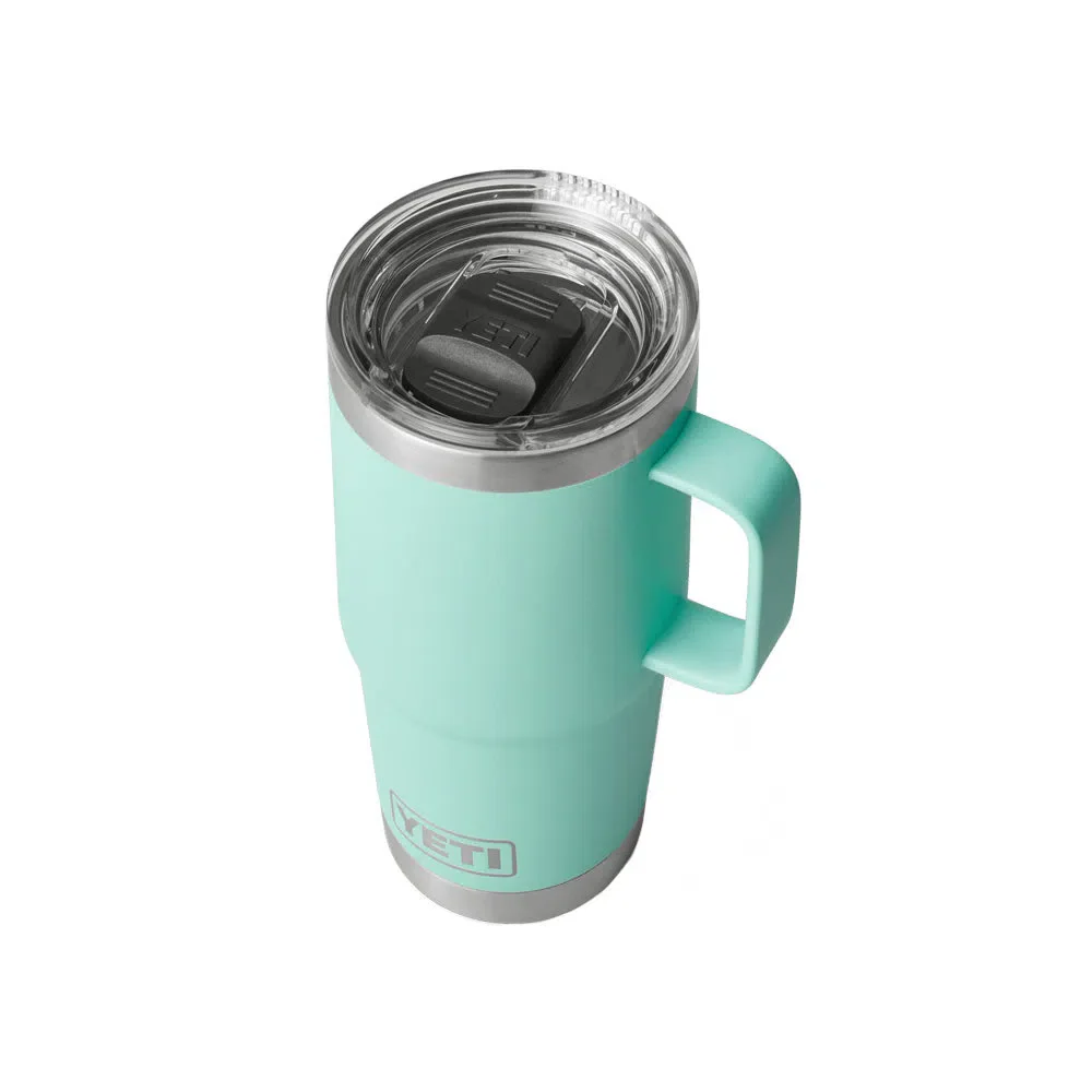 YETI Rambler 20 OZ  591 ML Travel Mug - Seafoam - Image 3
