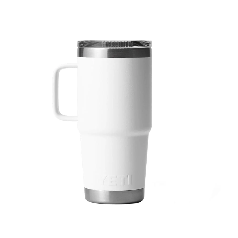 YETI Rambler 20 OZ 591 ML Travel Mug - White - Image 2