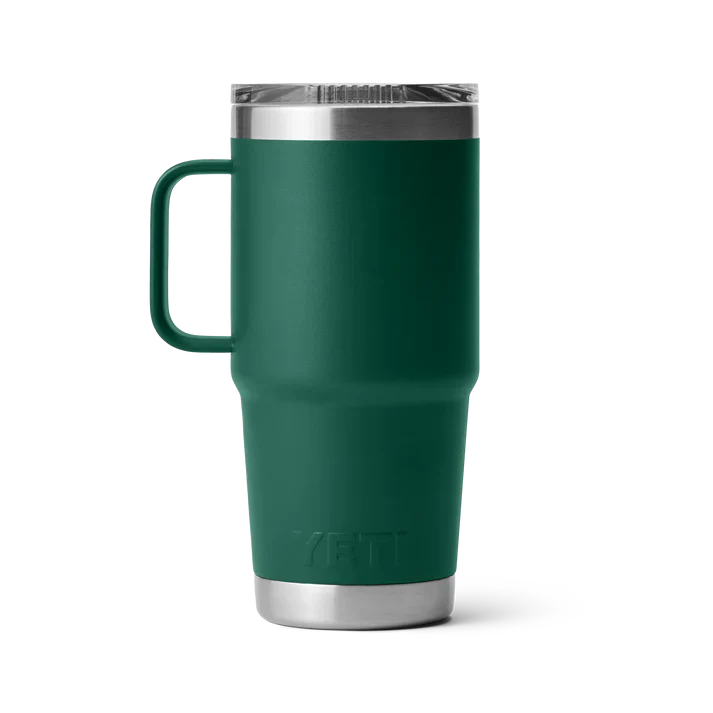 YETI Rambler 20 OZ 591 ml Travel Mug With Stronghold™ Lid - Black Forest Green - Image 3