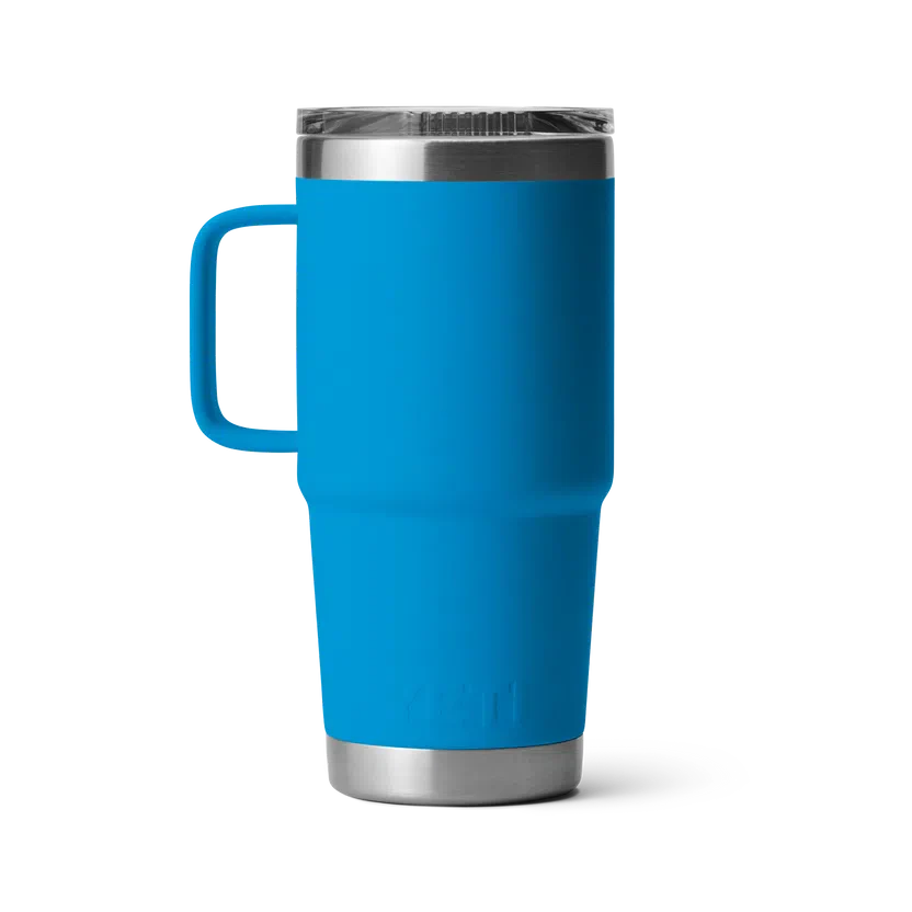 YETI Rambler 20oz 591ml Travel Mug - Big Wave Blue - Image 3