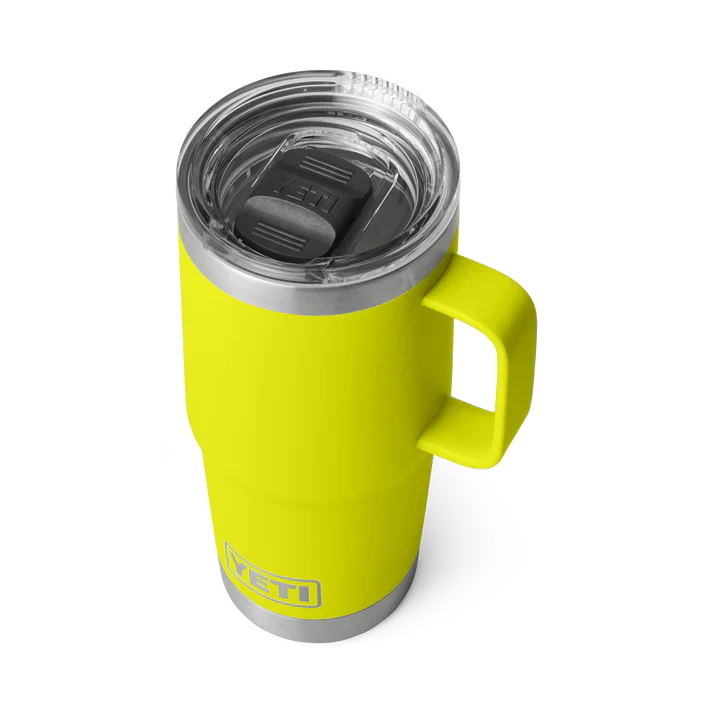 YETI Rambler 20oz 591ml Travel Mug - Firefly Yellow - Image 2