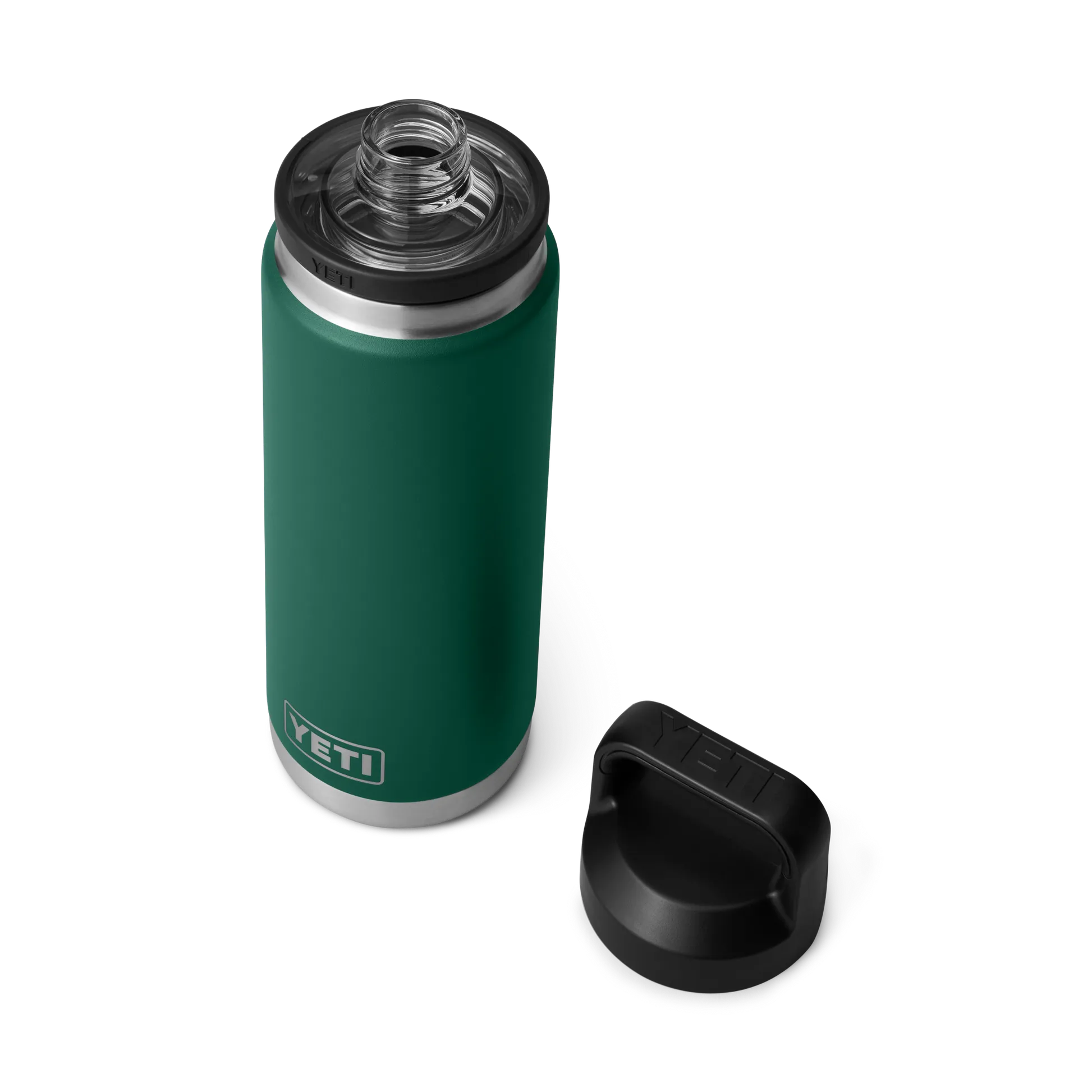 YETI Rambler 26 OZ 769 ML  Bottle With Chug Cap- Black Forest Green - Image 4