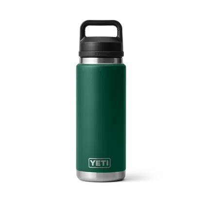 YETI Rambler 26 OZ 769 ML  Bottle With Chug Cap- Black Forest Green - Image 7
