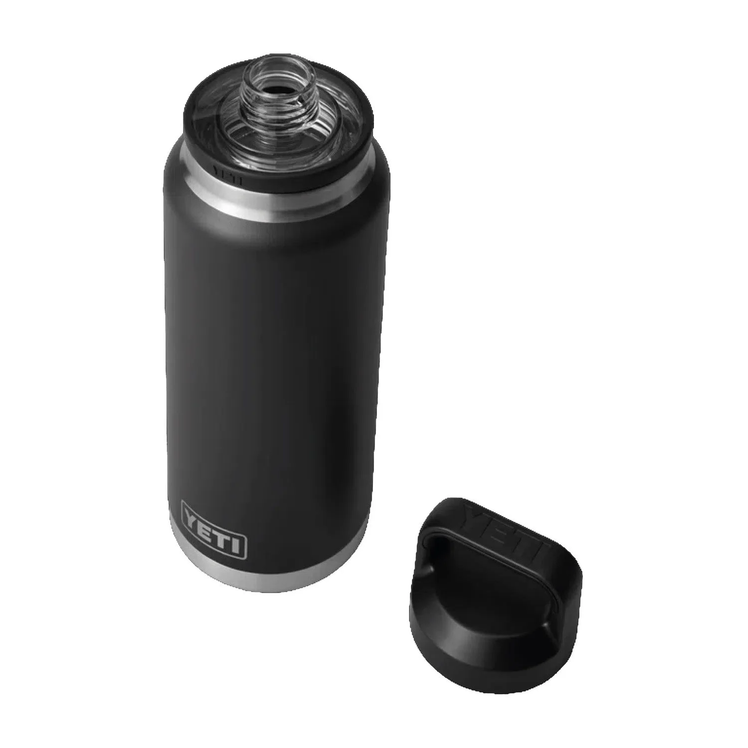YETI Rambler 36 OZ  1 L  Bottle With Chug Cap - Black - Image 2