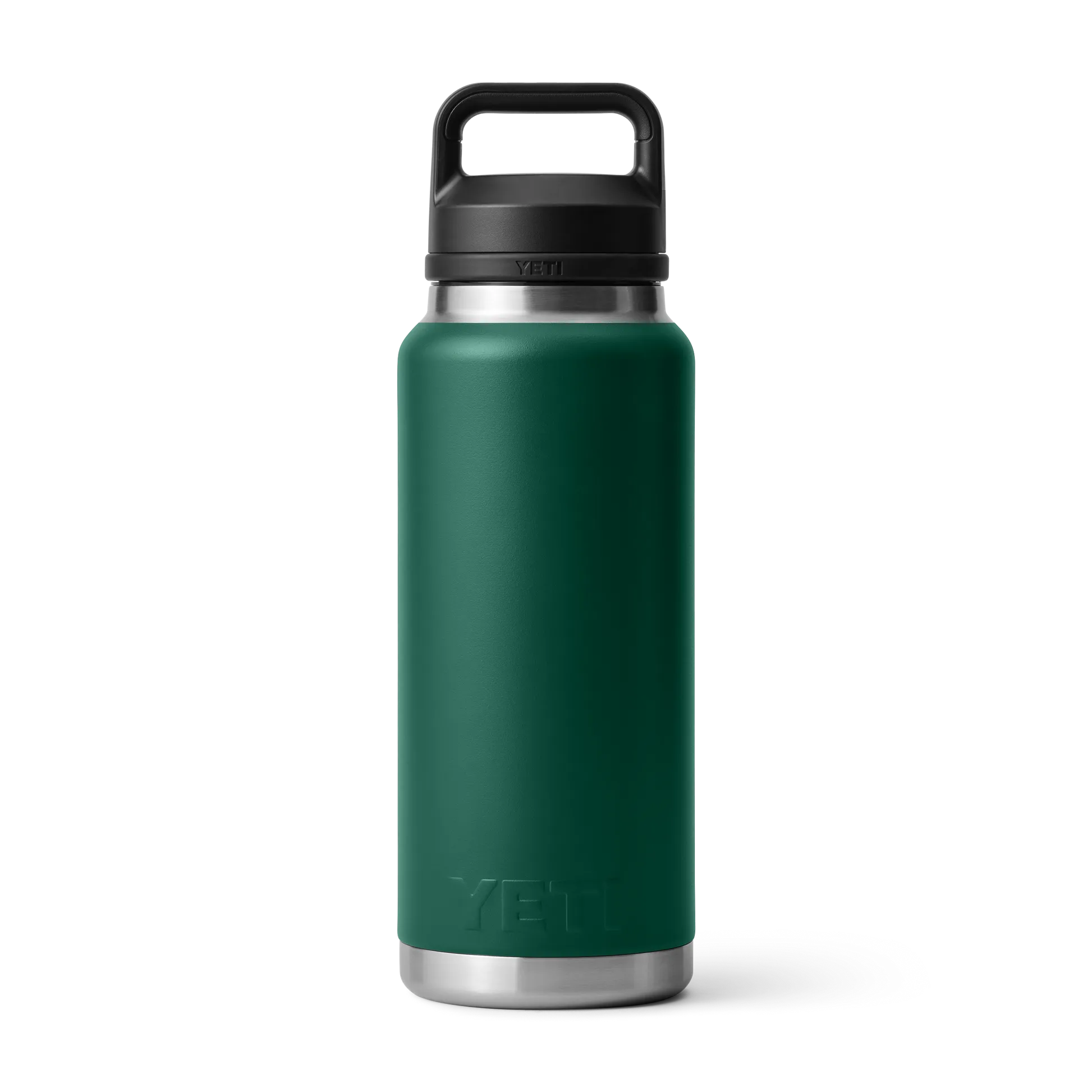 YETI Rambler 36 OZ 1 L  Bottle With Chug Cap- Black Forest Green - Image 3