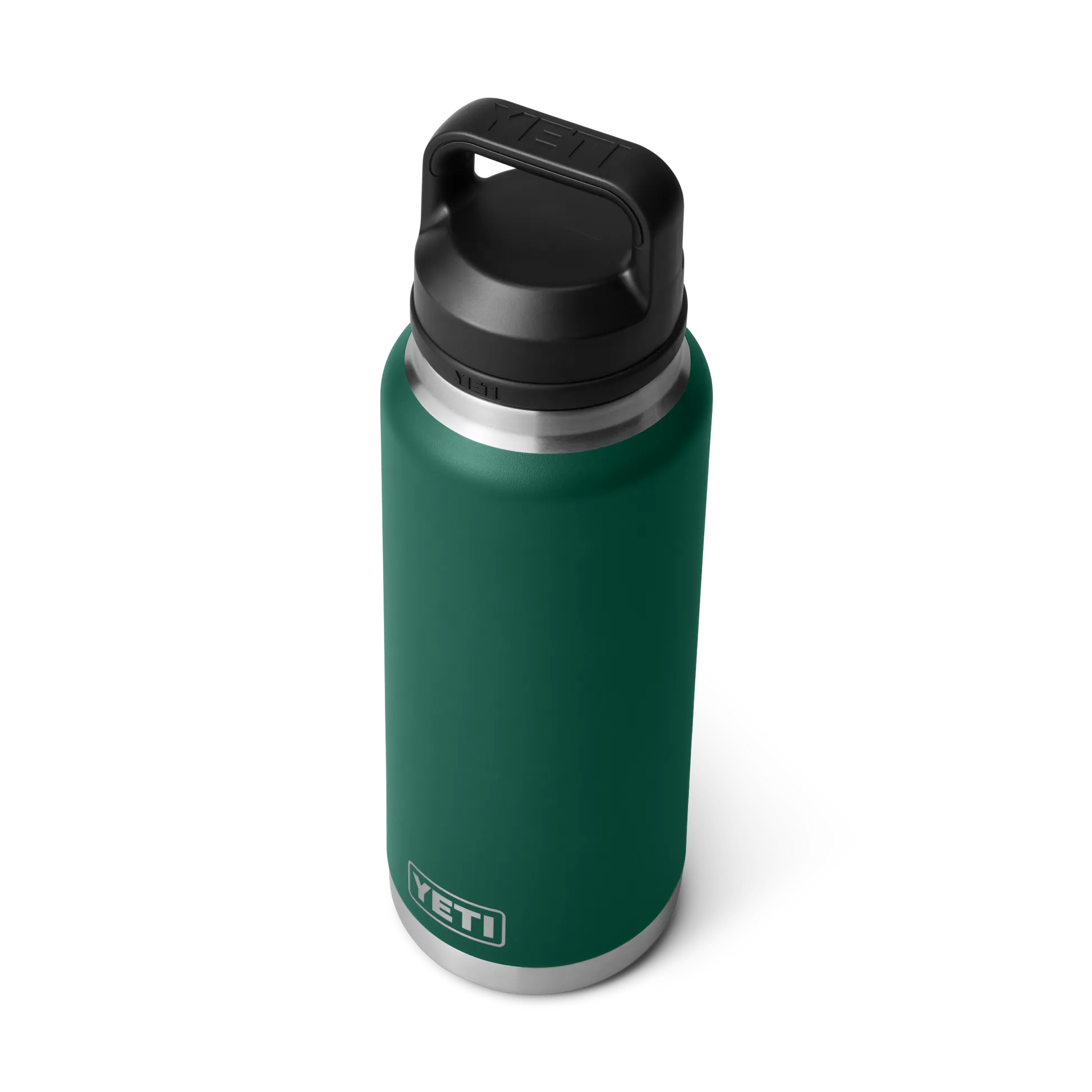 YETI Rambler 36 OZ 1 L  Bottle With Chug Cap- Black Forest Green - Image 4