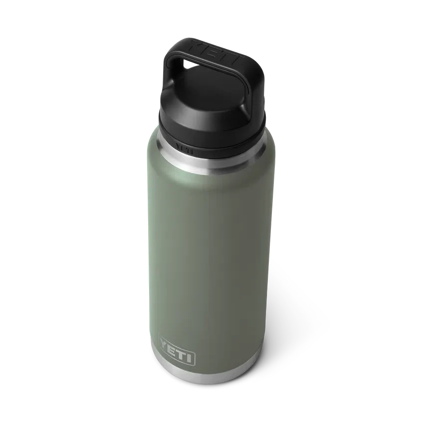YETI Rambler 36 OZ  1 L  Bottle With Chug Cap - Camp Green - Image 2
