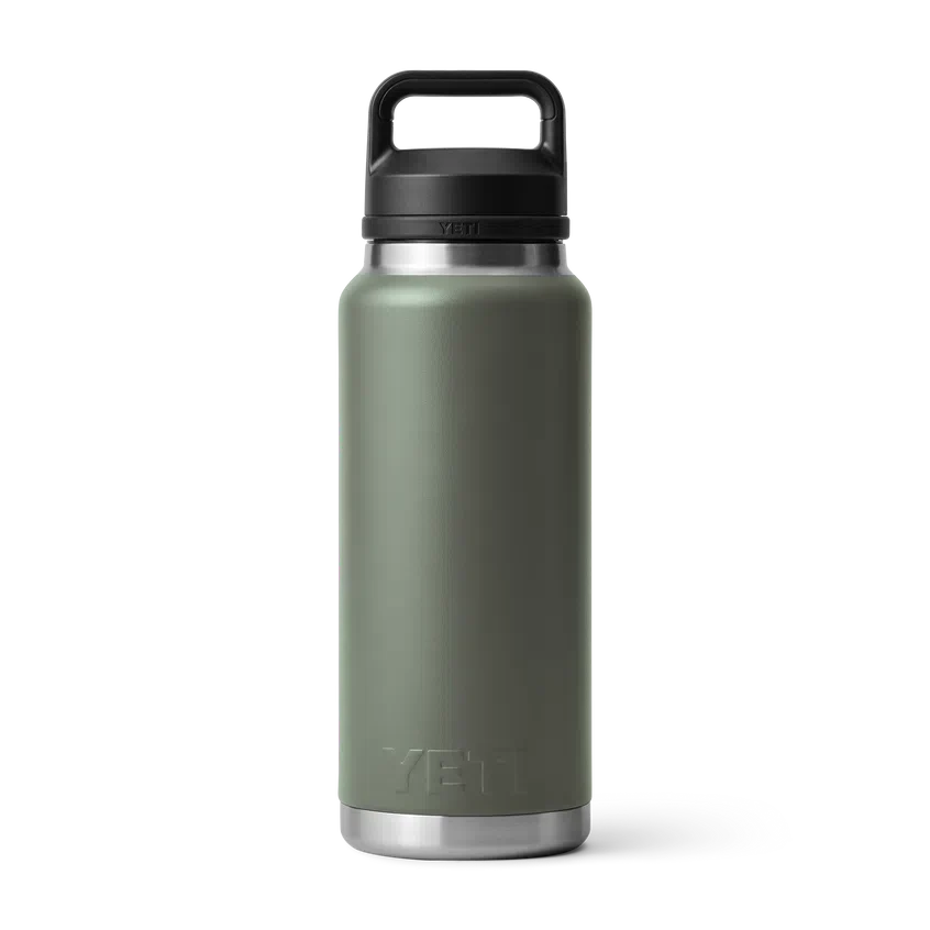 YETI Rambler 36 OZ  1 L  Bottle With Chug Cap - Camp Green - Image 3