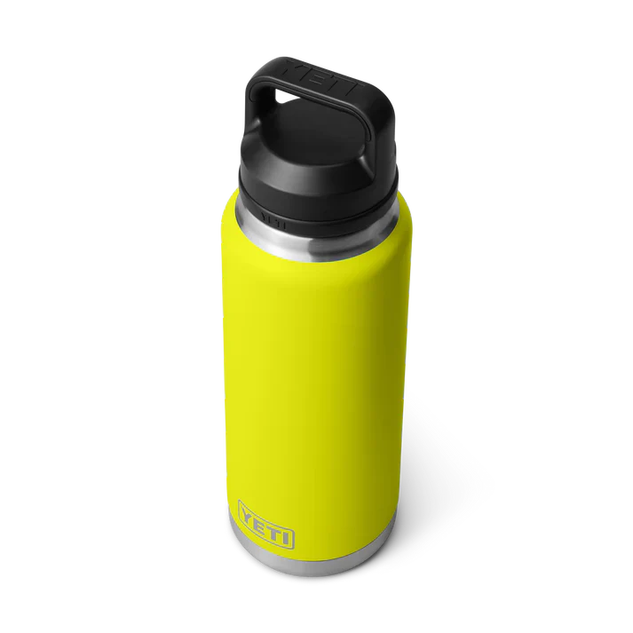YETI Rambler 36 OZ 1 L  Bottle With Chug Cap- Firefly Yellow - Image 2