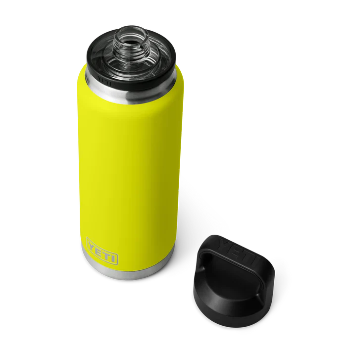 YETI Rambler 36 OZ 1 L  Bottle With Chug Cap- Firefly Yellow - Image 3