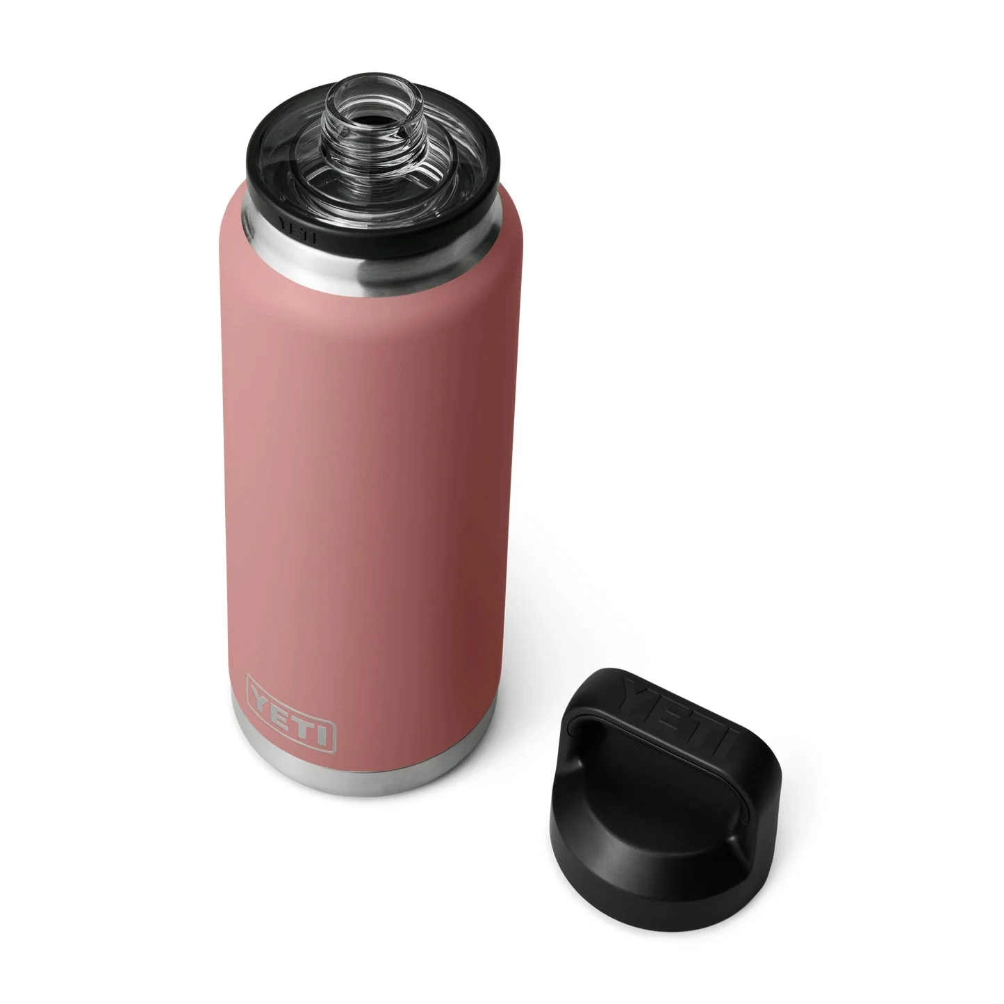 YETI Rambler 36 OZ 1 L  Bottle With Chug Cap - Sandstone Pink - Image 2