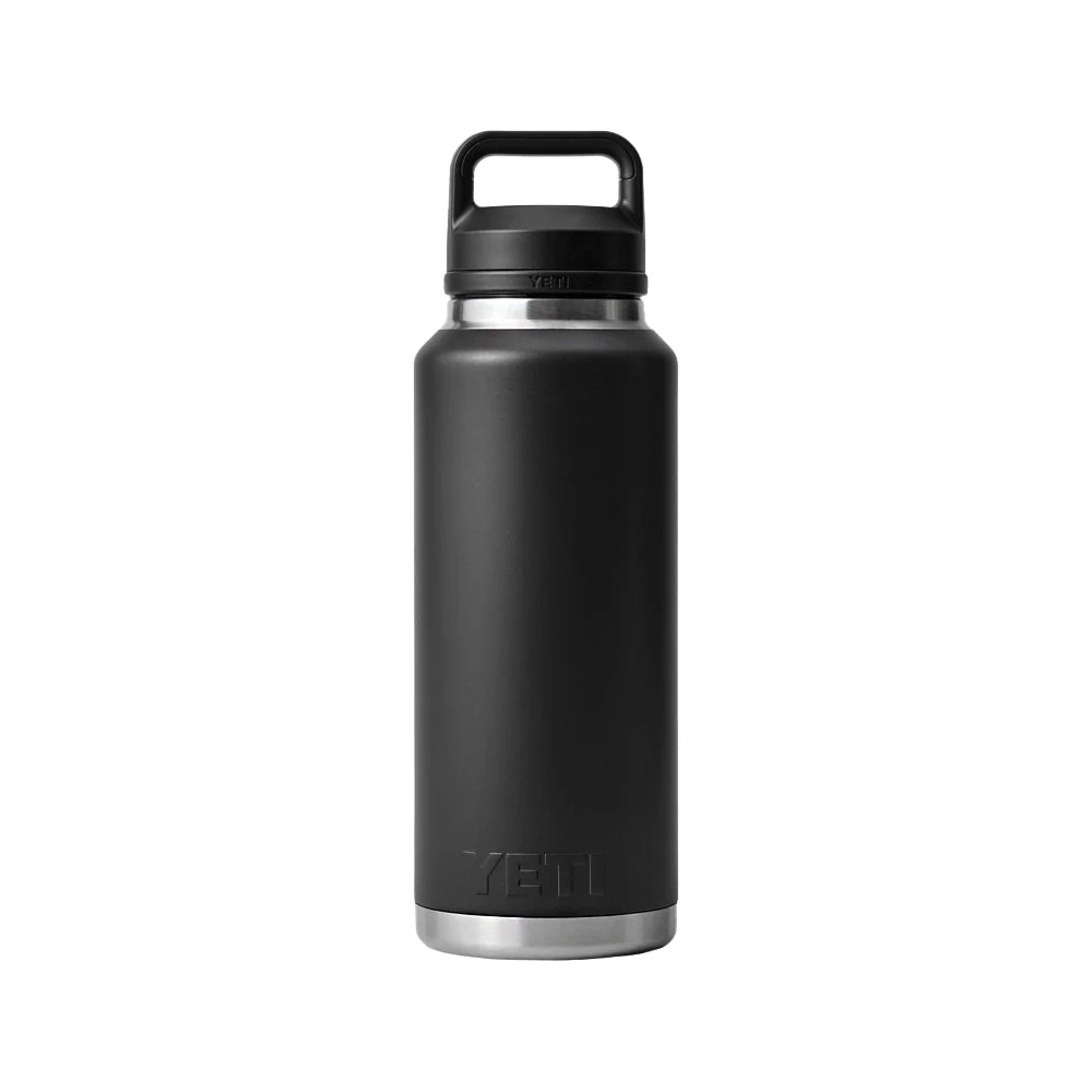 YETI Rambler 46 OZ  1.4L  Bottle With Chug Cap - Black - Image 2
