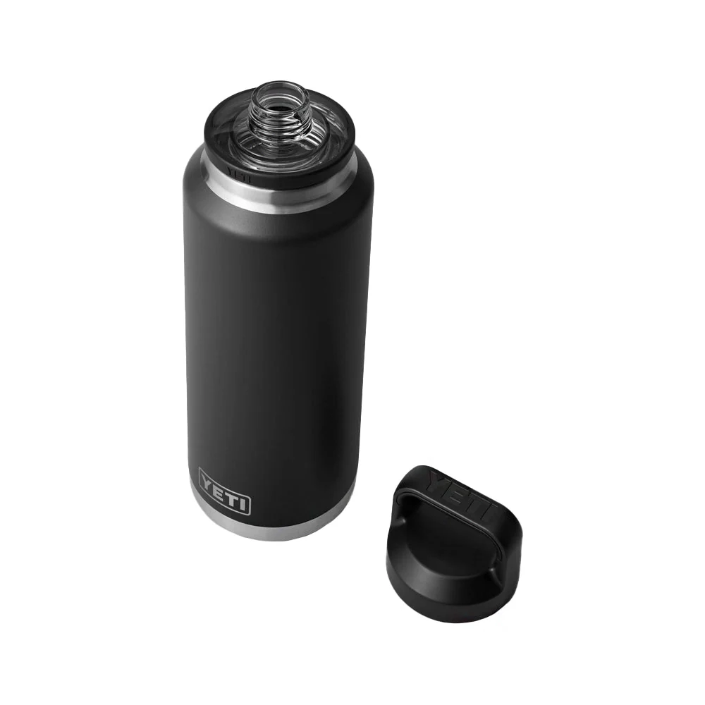 YETI Rambler 46 OZ  1.4L  Bottle With Chug Cap - Black - Image 3