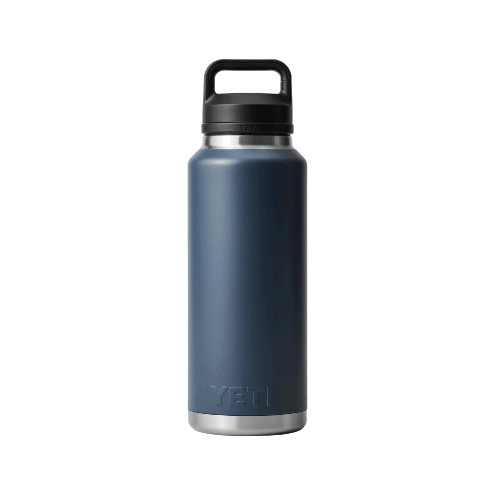 YETI Rambler 46 OZ  1.4L  Bottle With Chug Cap - Navy - Image 2