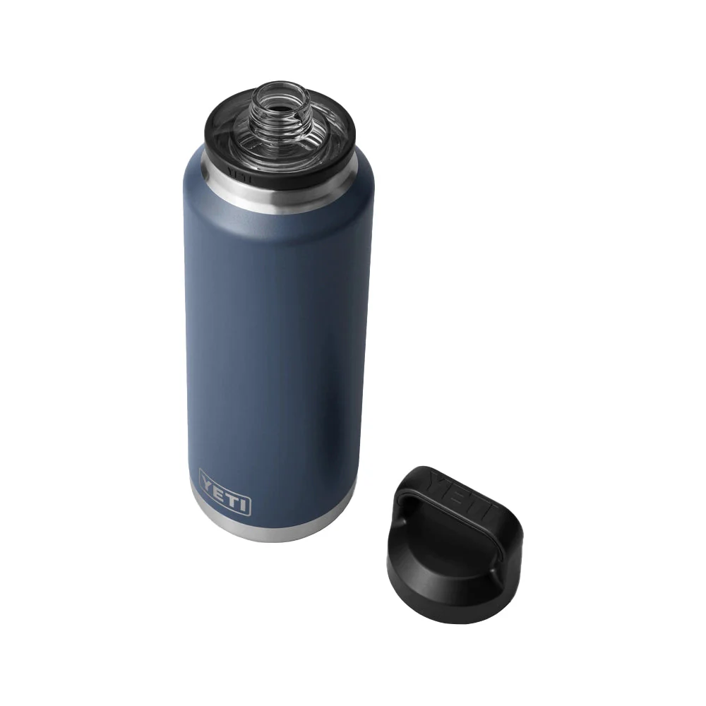 YETI Rambler 46 OZ  1.4L  Bottle With Chug Cap - Navy - Image 3