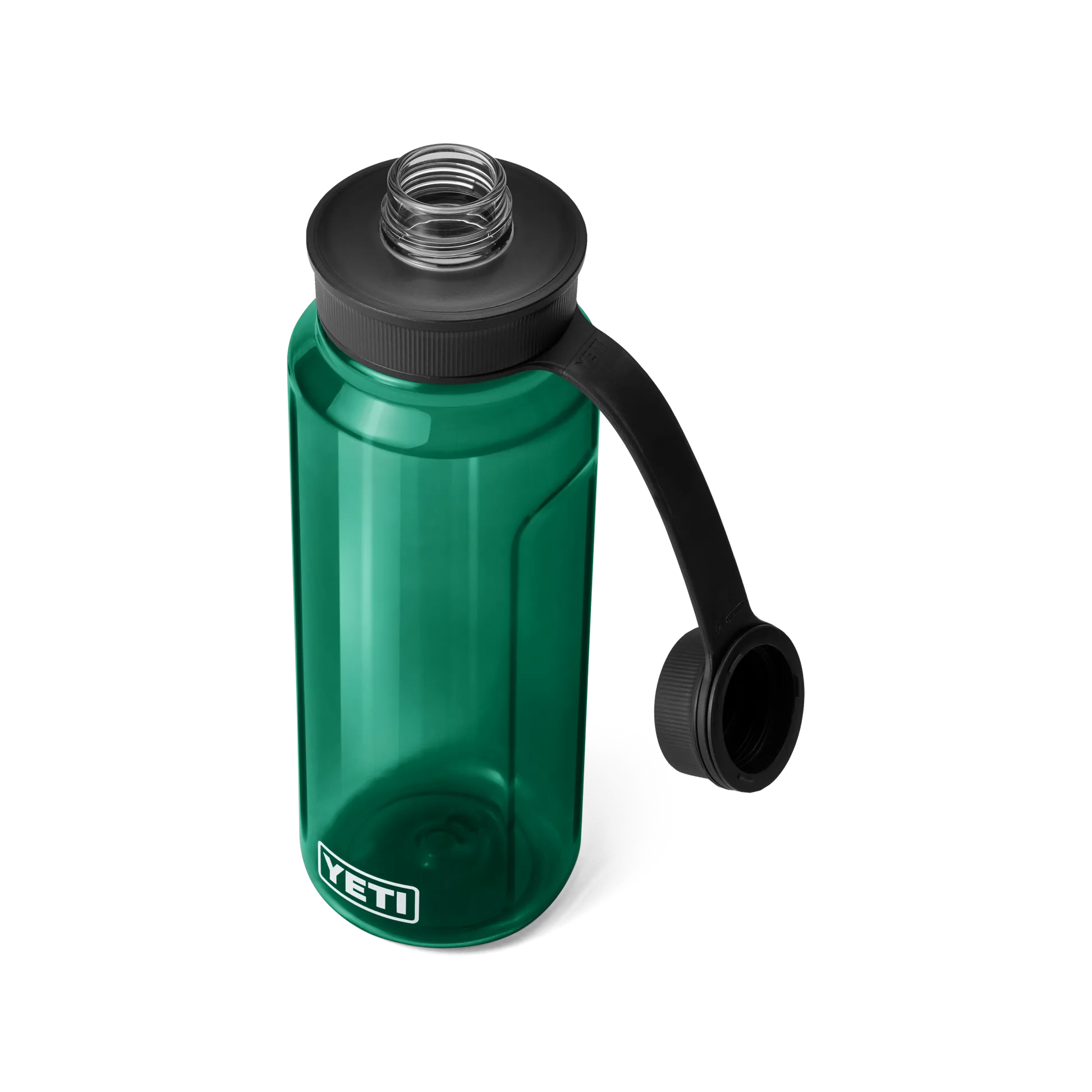 YETI Yonder 34 OZ  1 L  Bottle With Tether Cap - Black Forest green - Image 4