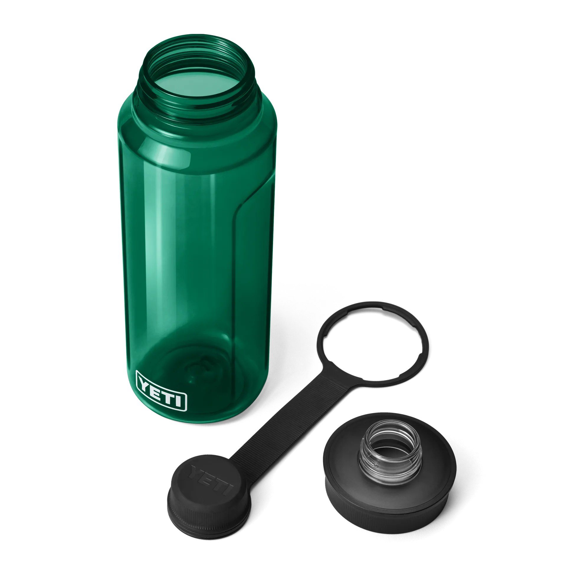 YETI Yonder 34 OZ  1 L  Bottle With Tether Cap - Black Forest green - Image 5